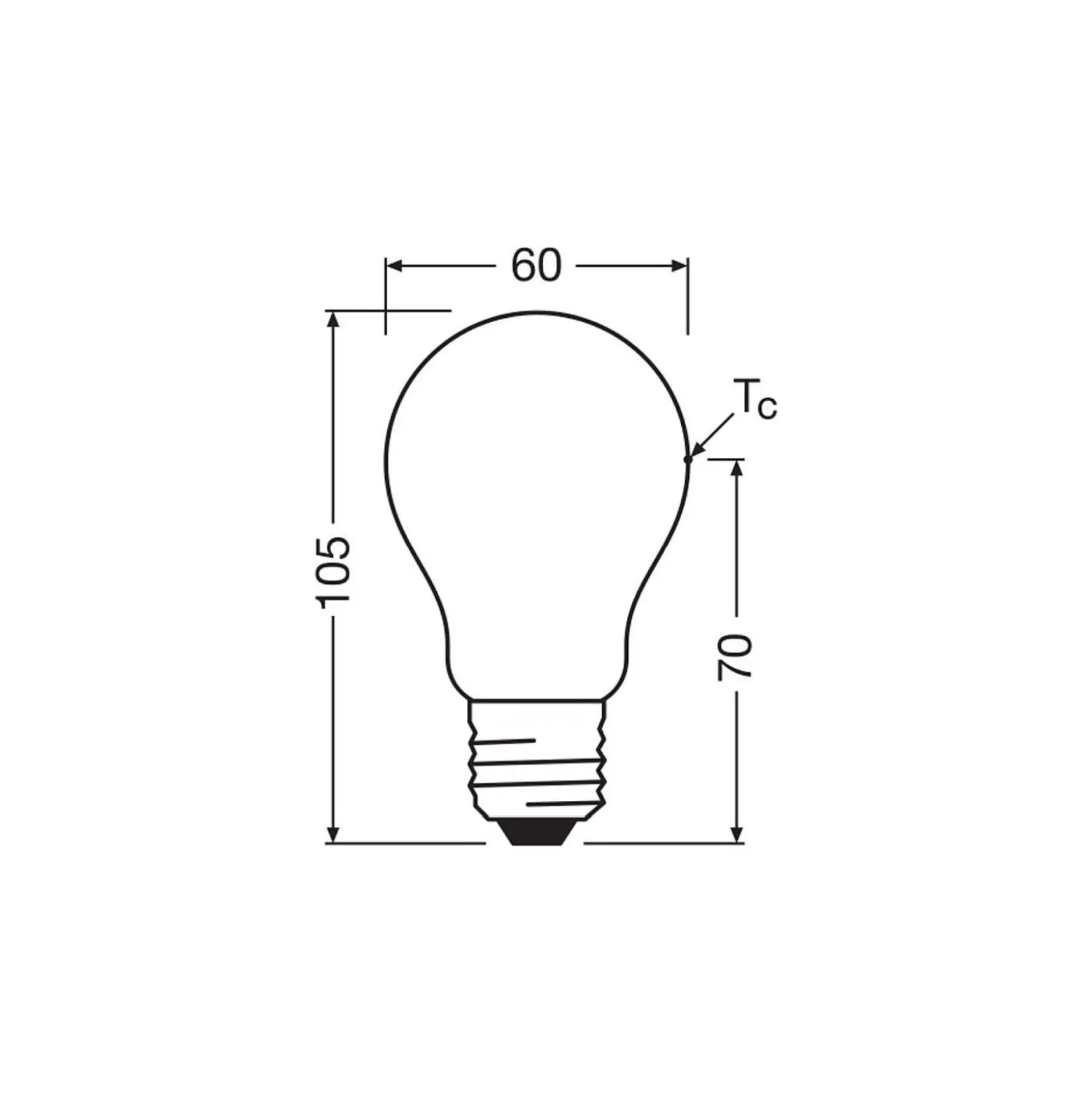 Ledvance Classic LED E27 Päron Matt 7.2W 1521lm - 840 Kallvit| Ersättare 100W