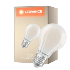 Ledvance Classic LED E27 Päron Matt 7.2W 1521lm - 840 Kallvit| Ersättare 100W