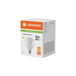 Ledvance Classic LED Globe Matt 5.9W 806lm - 827 Extra Varm Vit | Ersättare 60W