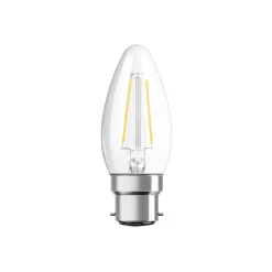 Ledvance Classic Performance LED Lampa B22d Kronljus Filament Klar 2.5W 250lm - 827 Extra Varm Vit | Ersättare 25W
