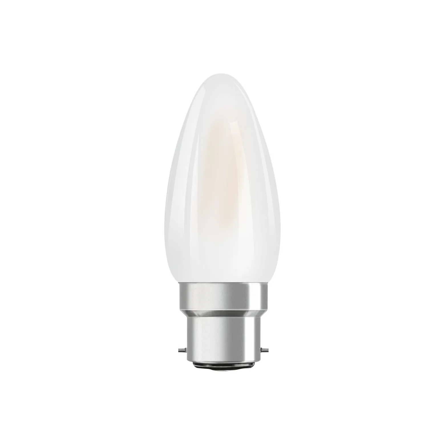 Ledvance Classic Performance LED Lampa B22d Kronljus Filament Matt 4W 470lm - 827 Extra Varm Vit | Ersättare 40W