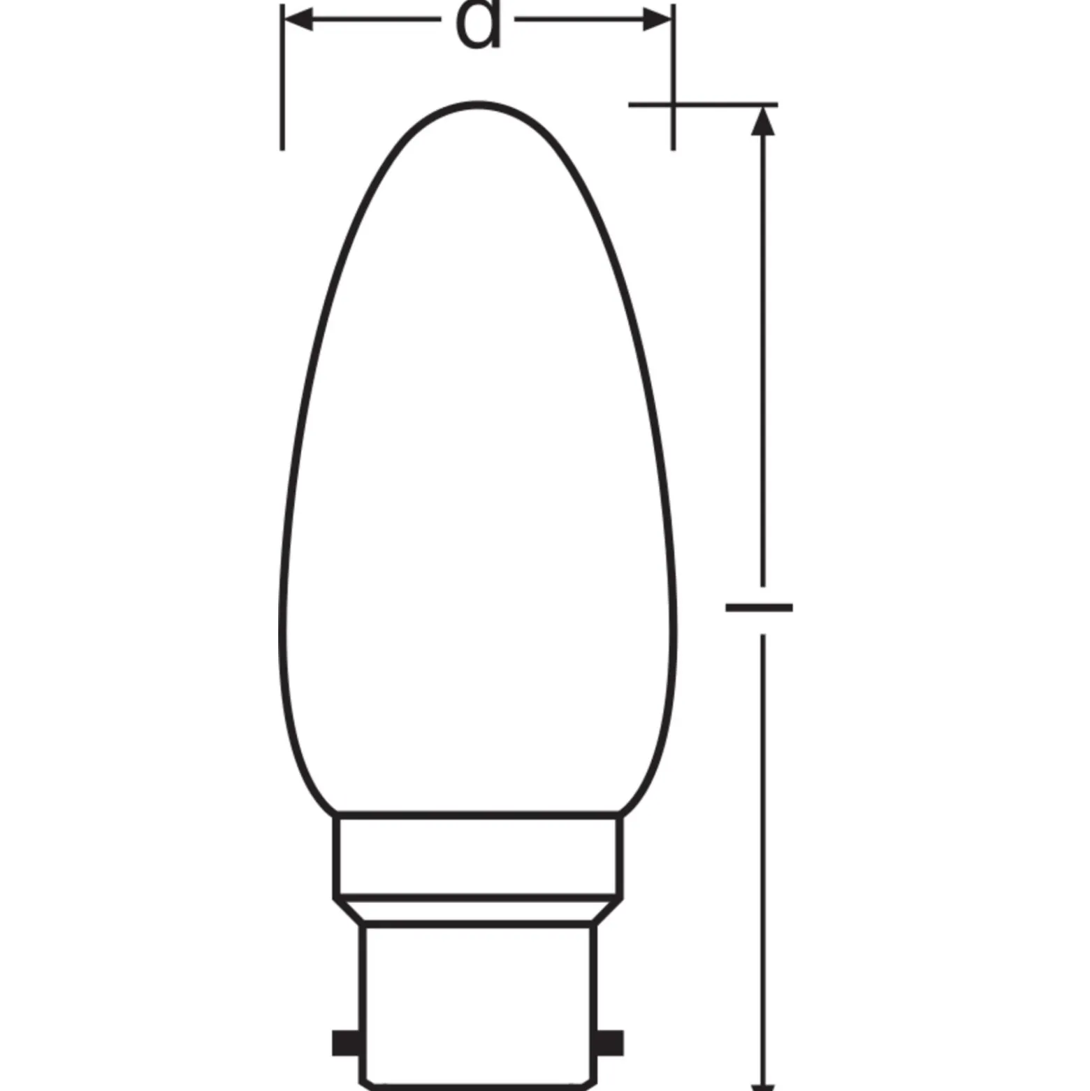 Ledvance Classic Superior LED Lampa B22d Kronljus Filament Matt 3.4W 470lm - 927 Extra Varm Vit | Bästa färgåtergivning - Dimbar - Ersättare 40W