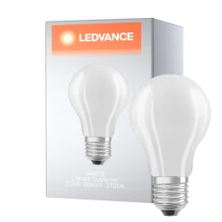 Ledvance Classic Superior LED Lampa E27 Päron Filament Matt 7.2W 806lm - 927 Extra Varm Vit | Bästa färgåtergivning - Dimbar - Ersättare 60W