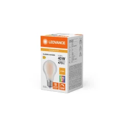 Ledvance Classic Superior LED Lampa E27 Päron Filament Matt 4.2W 470lm - 927 Extra Varm Vit | Bästa färgåtergivning - Dimbar - Ersättare 40W