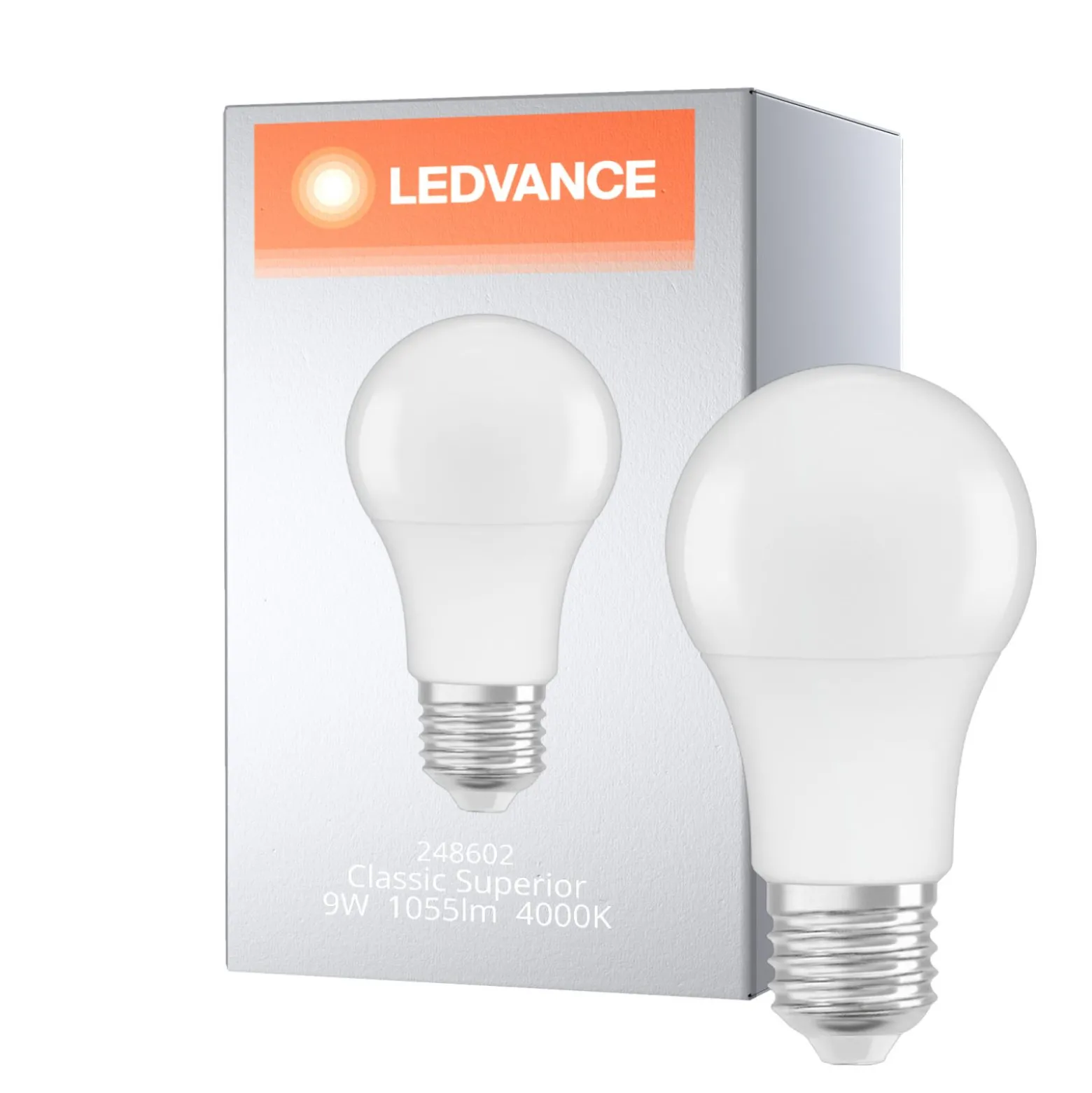Ledvance Classic Superior LED E27 Päron Matt 9W 1055lm - 840 Kallvit | Ersättare 75W