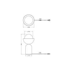 Ledvance Decor Bowl Bordslampa Grön | 200mm - Passande för E14