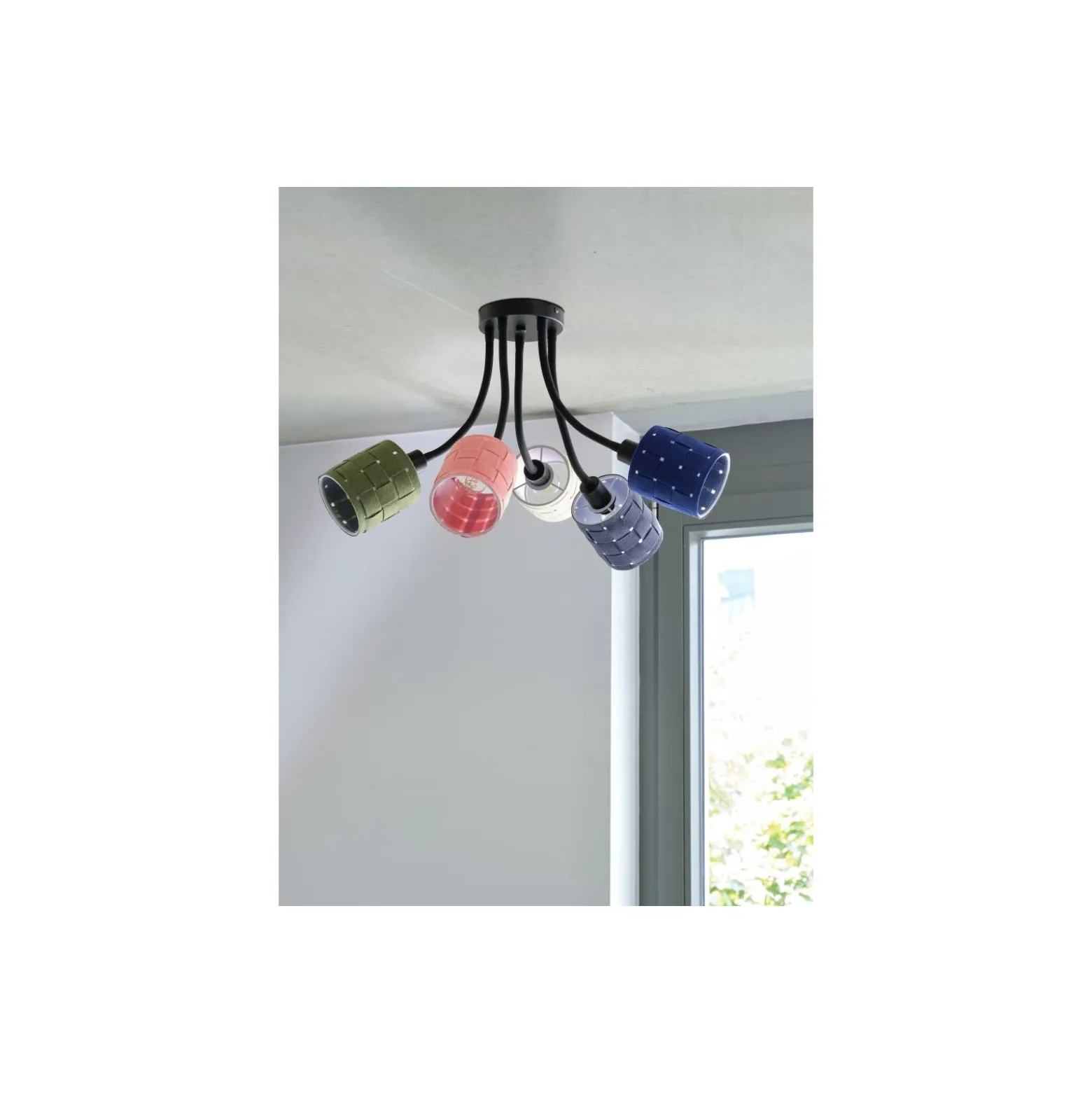 Ledvance Decor Felt Weaving Cans Tak Flerfärgad | Passande för 5X E14