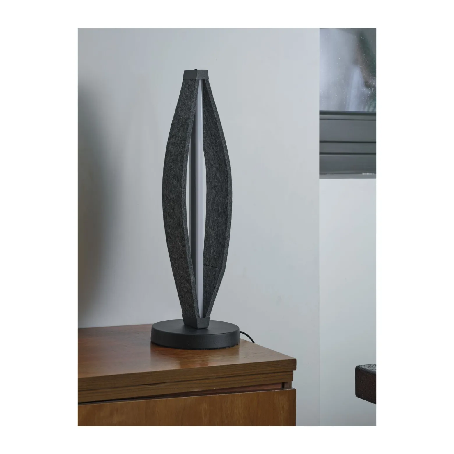 Ledvance Decor Flat Felt Bordslampa Grå 13W 350lm - 830 Varm Vit | 180mm