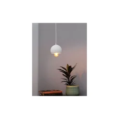 Ledvance Decor Gips/Stål Cup Pendellampa Vit | Passande för E27
