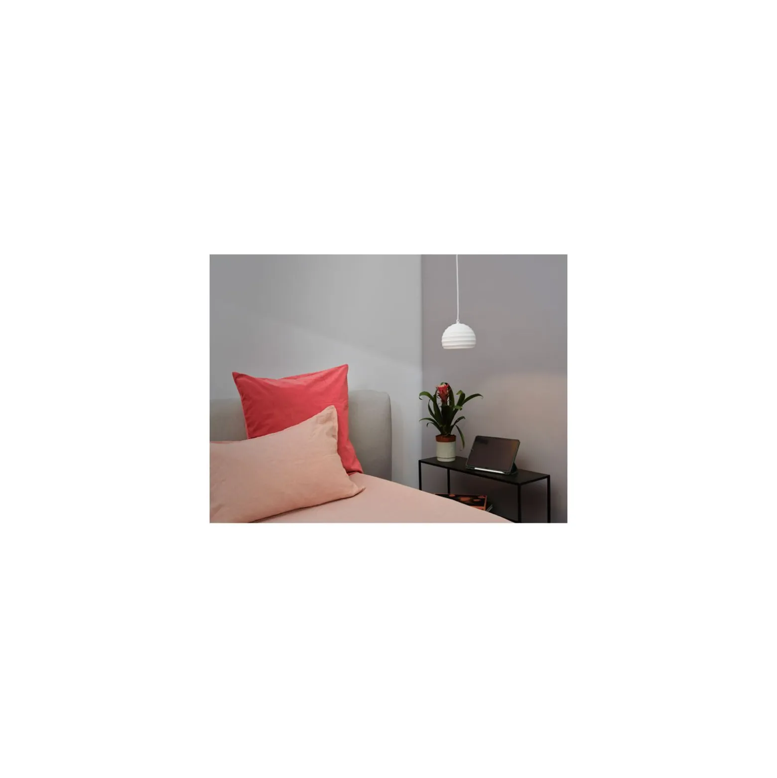 Ledvance Decor Gips/Stål Cup Pendellampa Vit | Passande för E27