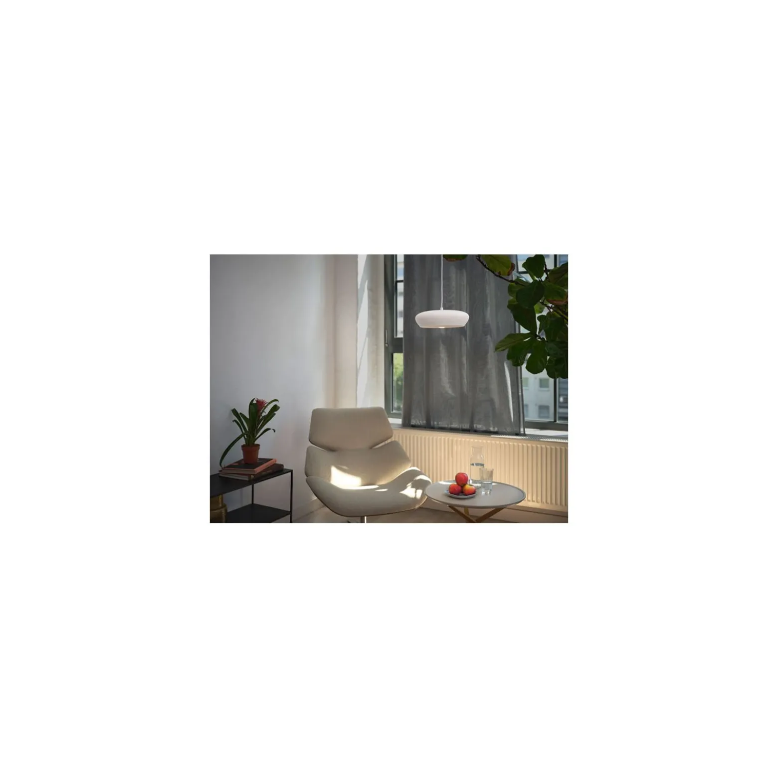 Ledvance Decor Gips/Stål Pure Pendellampa 280 Vit | Passande för E27