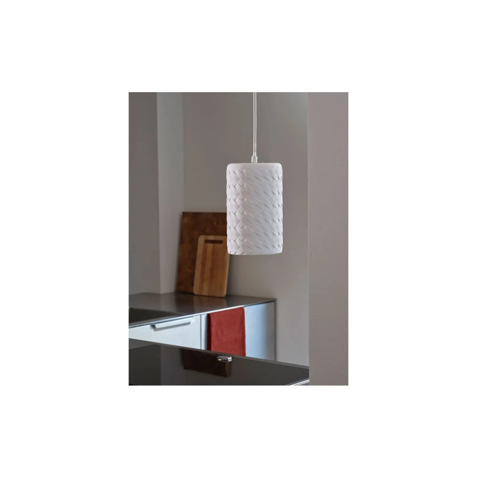 Ledvance Decor Gips/Stål Rör Pendellampa Vit | Passande för E27