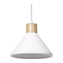 Ledvance Decor Gips/Stål/Trä Pendellampa Vit | Passande för E27