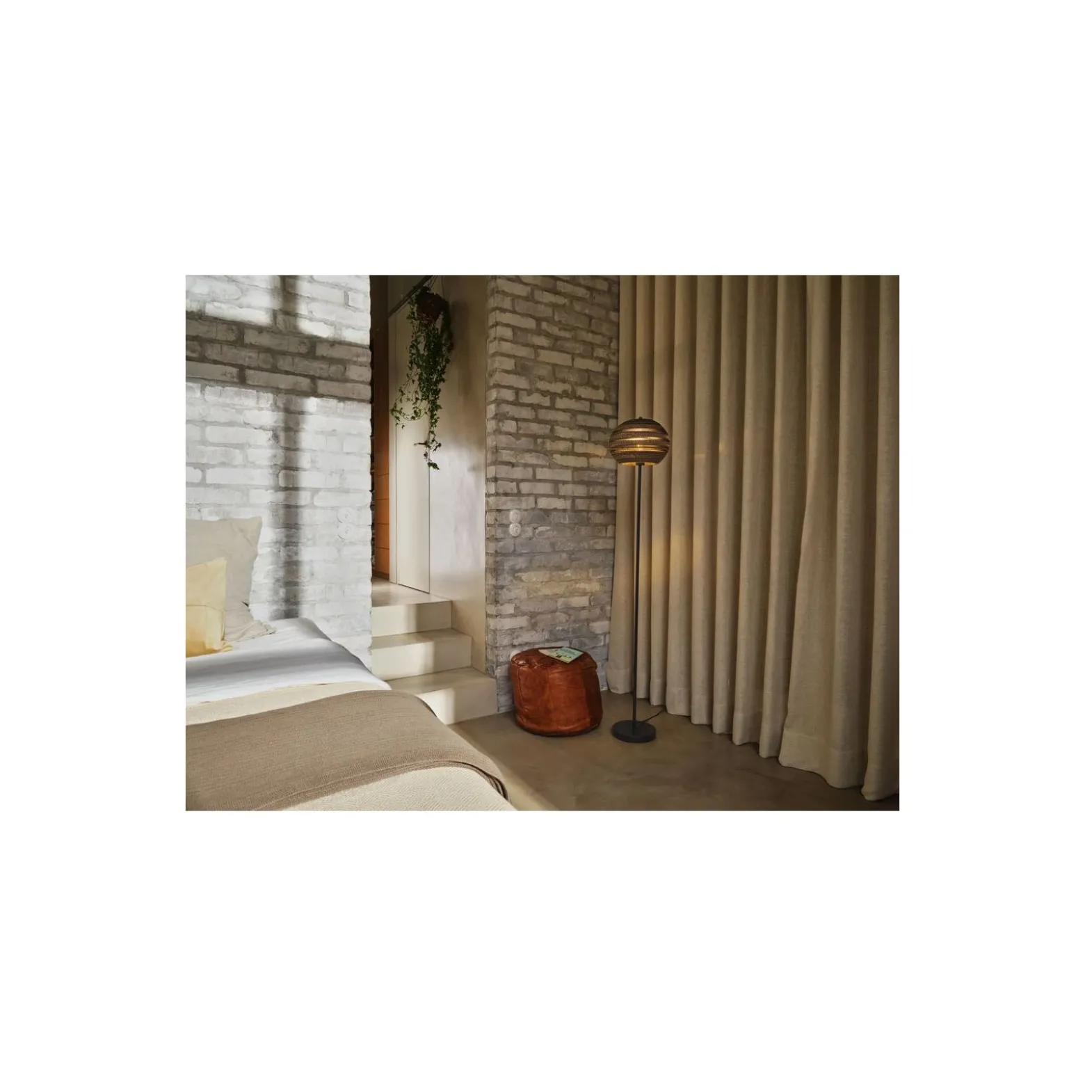Ledvance Decor Golvlampa Boll Brun | Passande för 1x E27