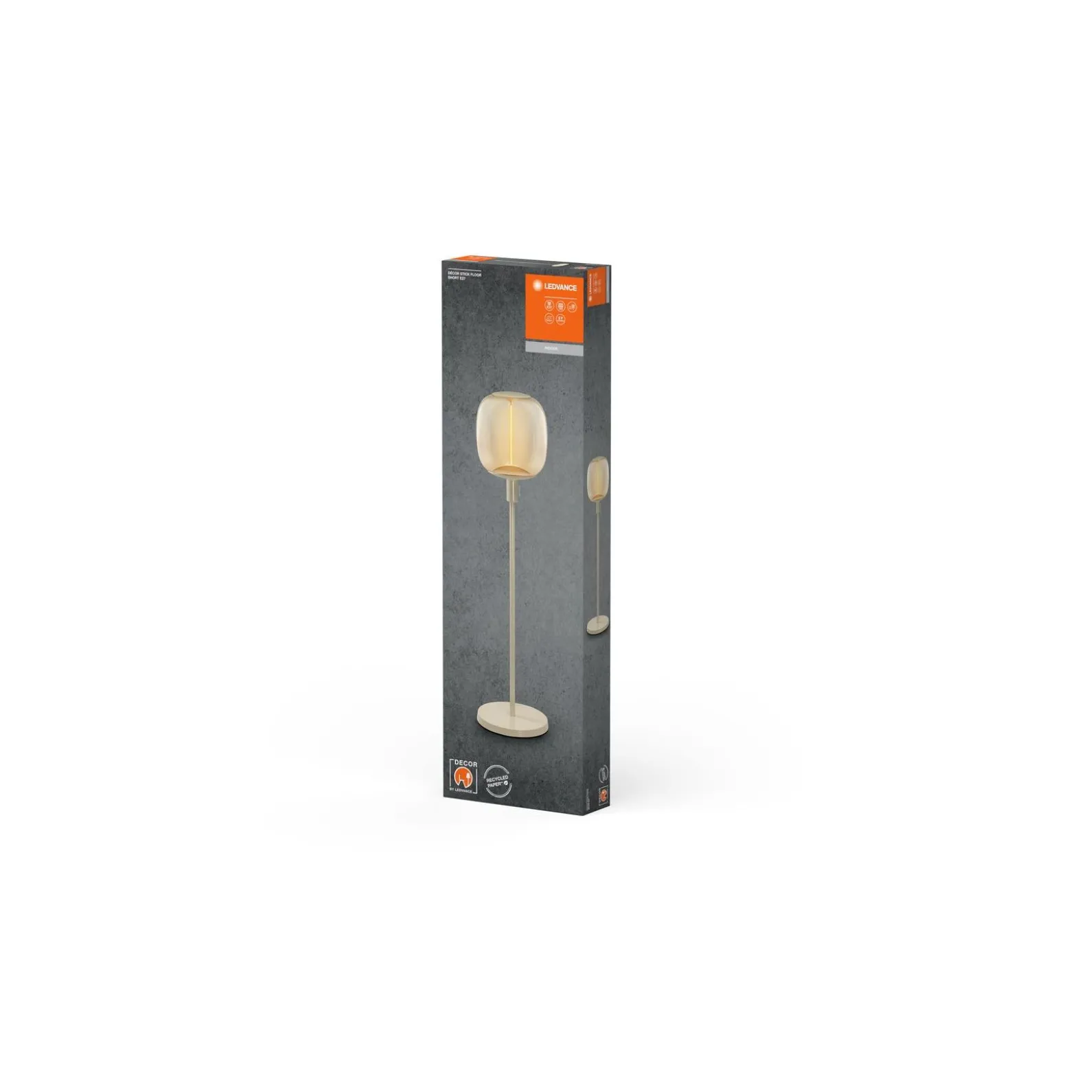 Ledvance Decor Golvlampa Stavformad Beige | Passande för 1x E27