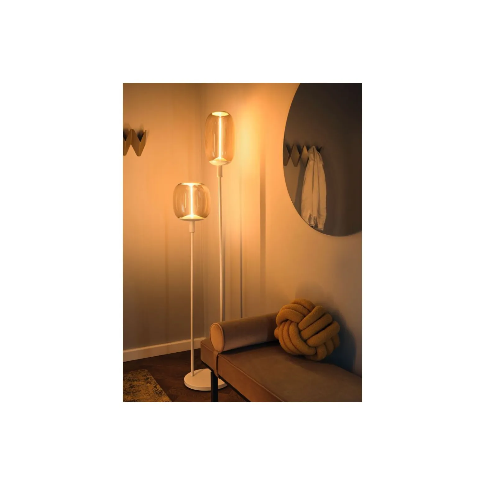 Ledvance Decor Golvlampa Stavformad Beige | Passande för 2x E27