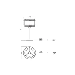 Ledvance Decor Hornet Bordslampa Svart | 250mm - Passande för E27