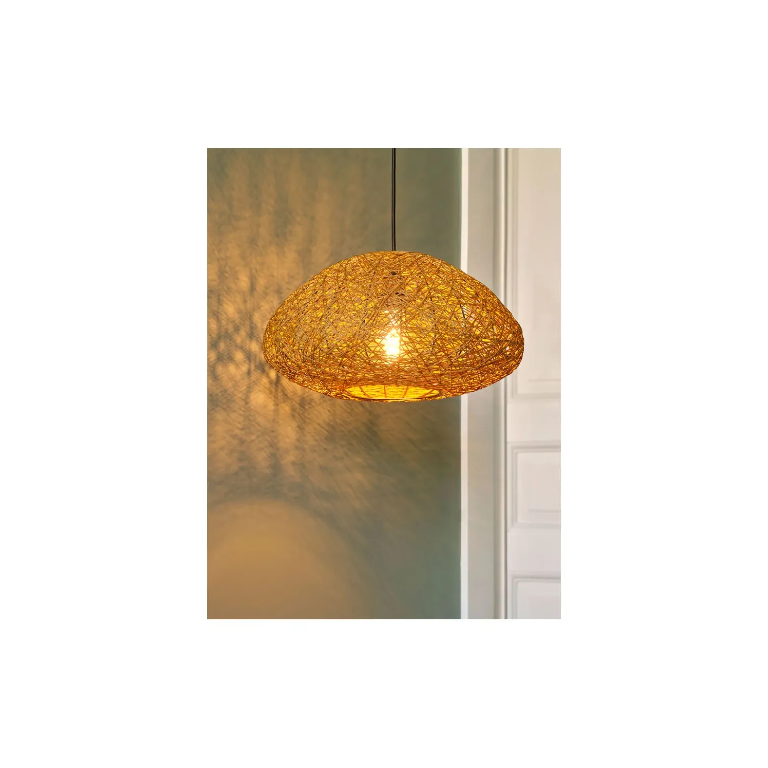 Ledvance Decor Papper Drop Papper/Stål Pendellampa Beige | Passande för E27