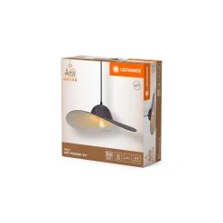 Ledvance Decor Pendellampa Felt Hat Grå | Passande för 1x E27