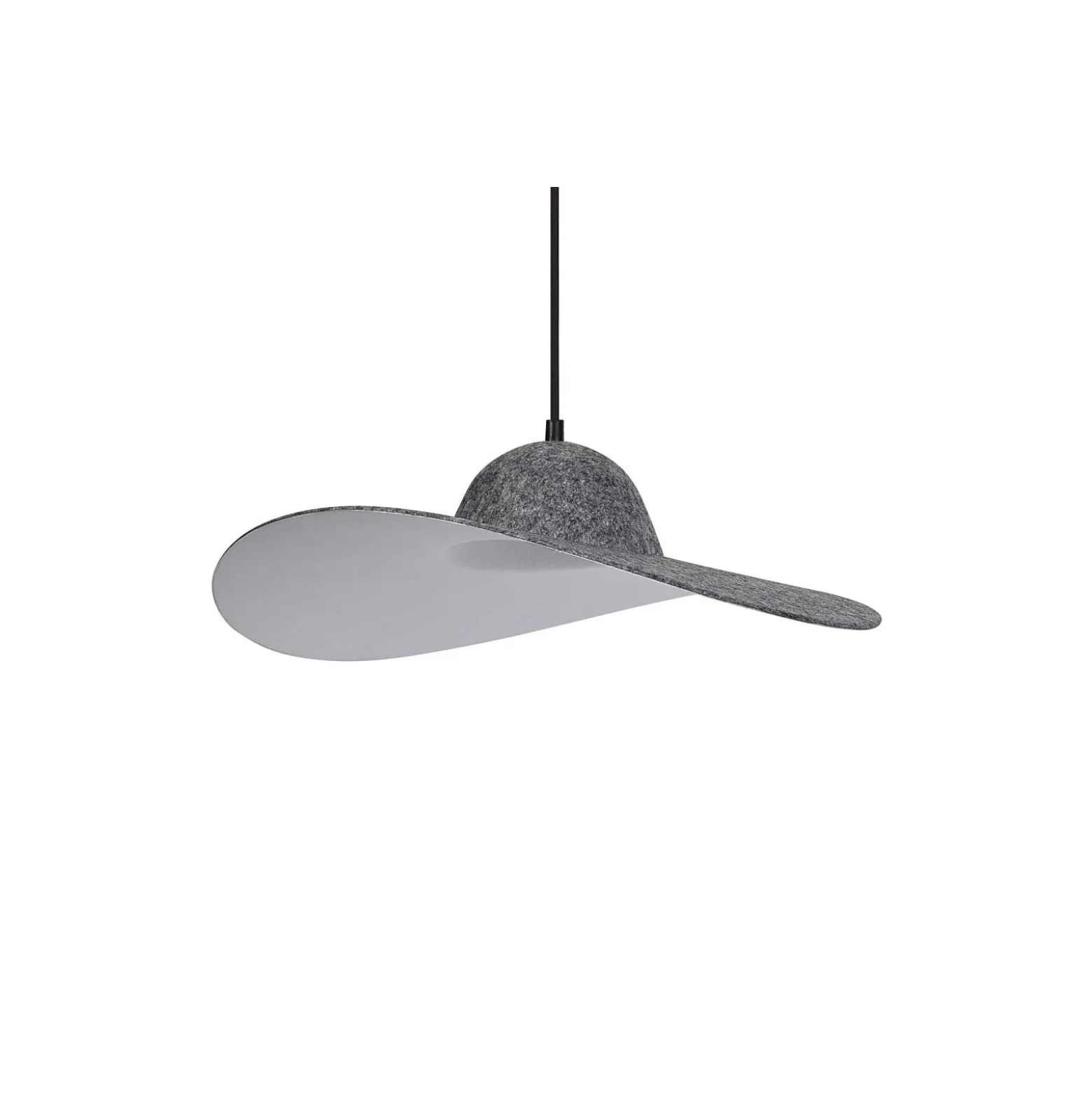 Ledvance Decor Pendellampa Felt Hat Grå | Passande för 1x E27