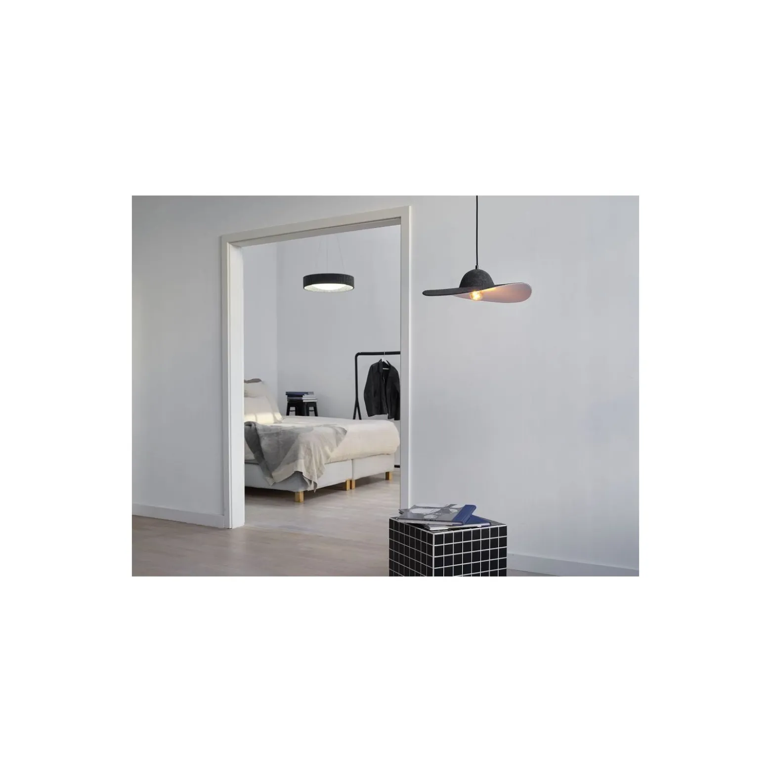 Ledvance Decor Pendellampa Felt Hat Grå | Passande för 1x E27