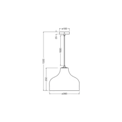 Ledvance Decor Pendellampa Hat Brun | Passande för 1x E27