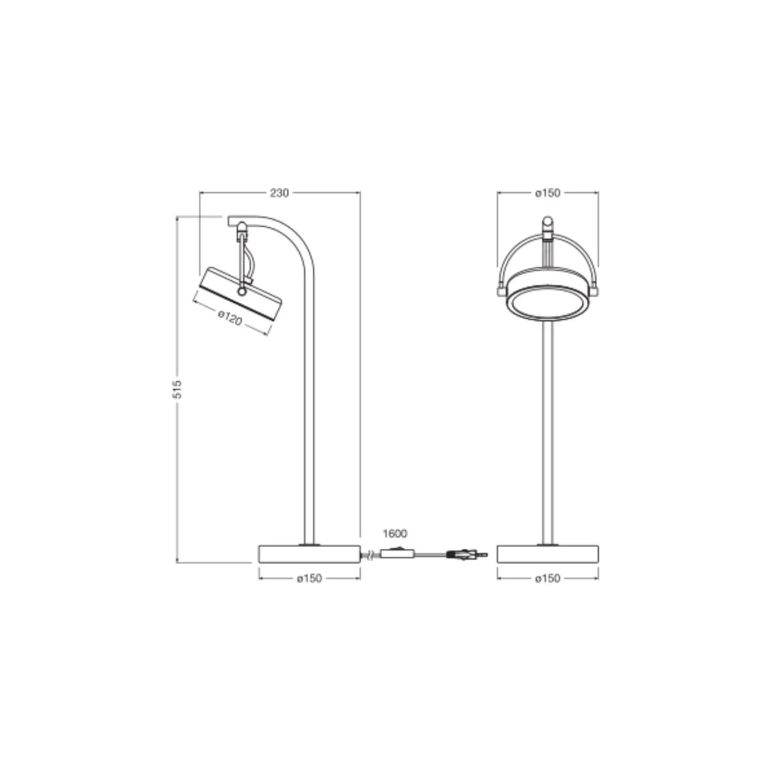Ledvance Decor Puck Bordslampa Svart 11W - 930 Varm Vit | Bästa Färgåtergivning