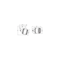 Ledvance Decor Spot Hornet Tak Spot Svart 1x2.8W - 827 Extra Varm Vit | Inkl. 1x E14