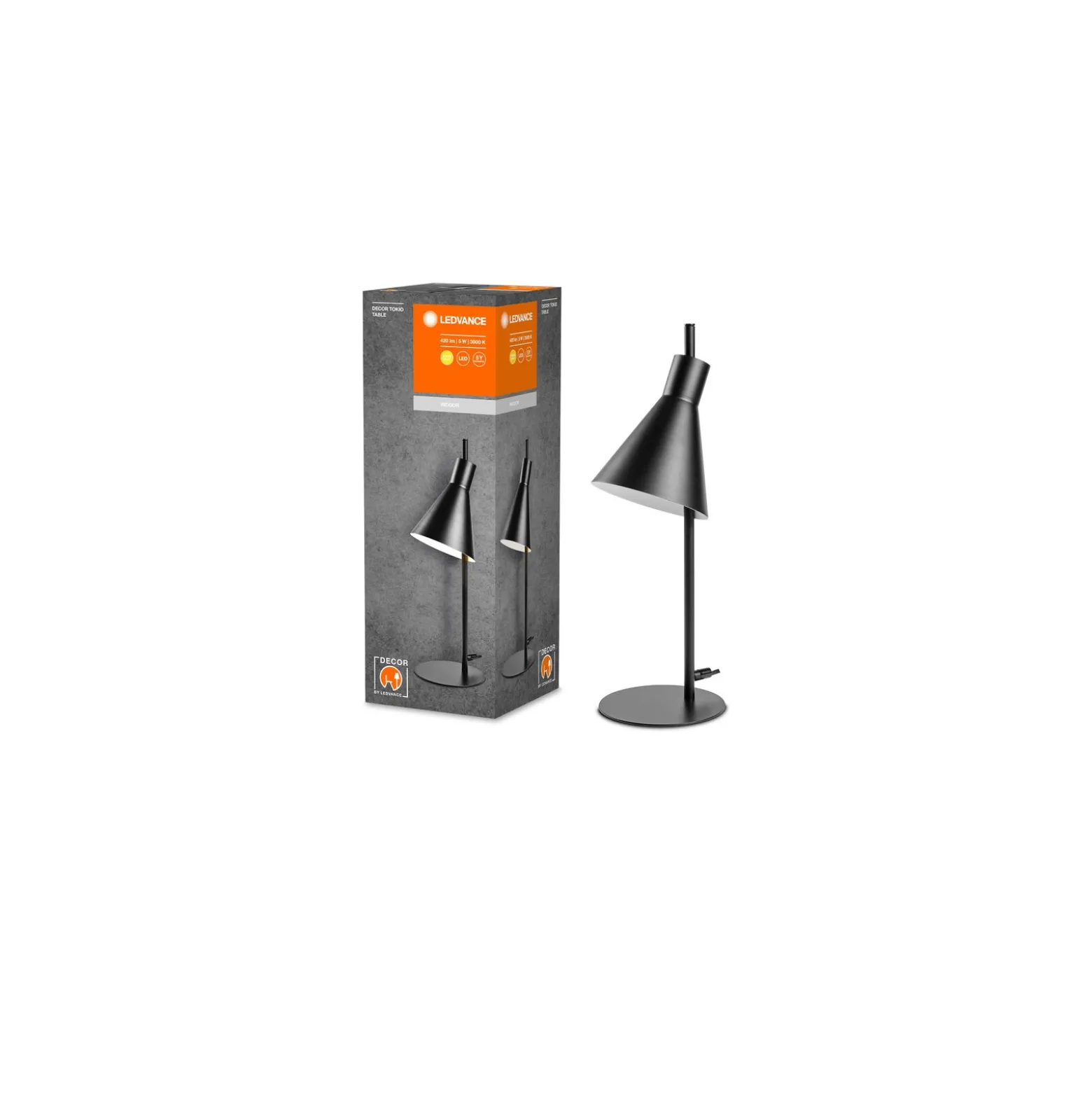 Ledvance Decor Tokio Svart 5W 260lm - 830 Varm Vit