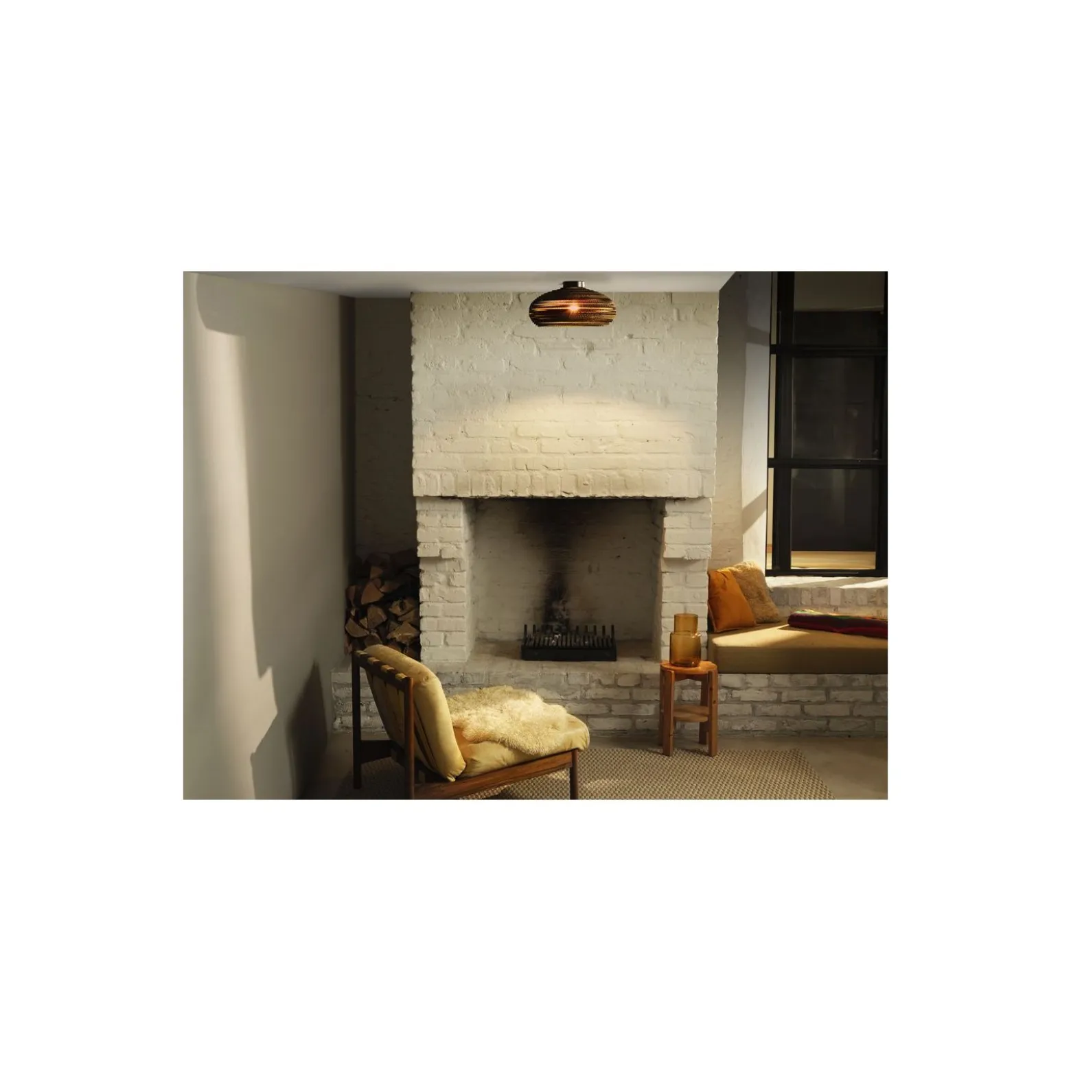 Ledvance Decor Vägg och Taklampa Drop Brun | Passande för 1x E27