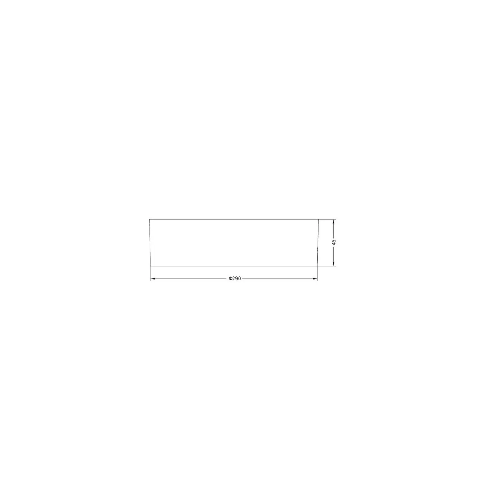 LedvanceDownlight Slim Alu Ram Vit D280