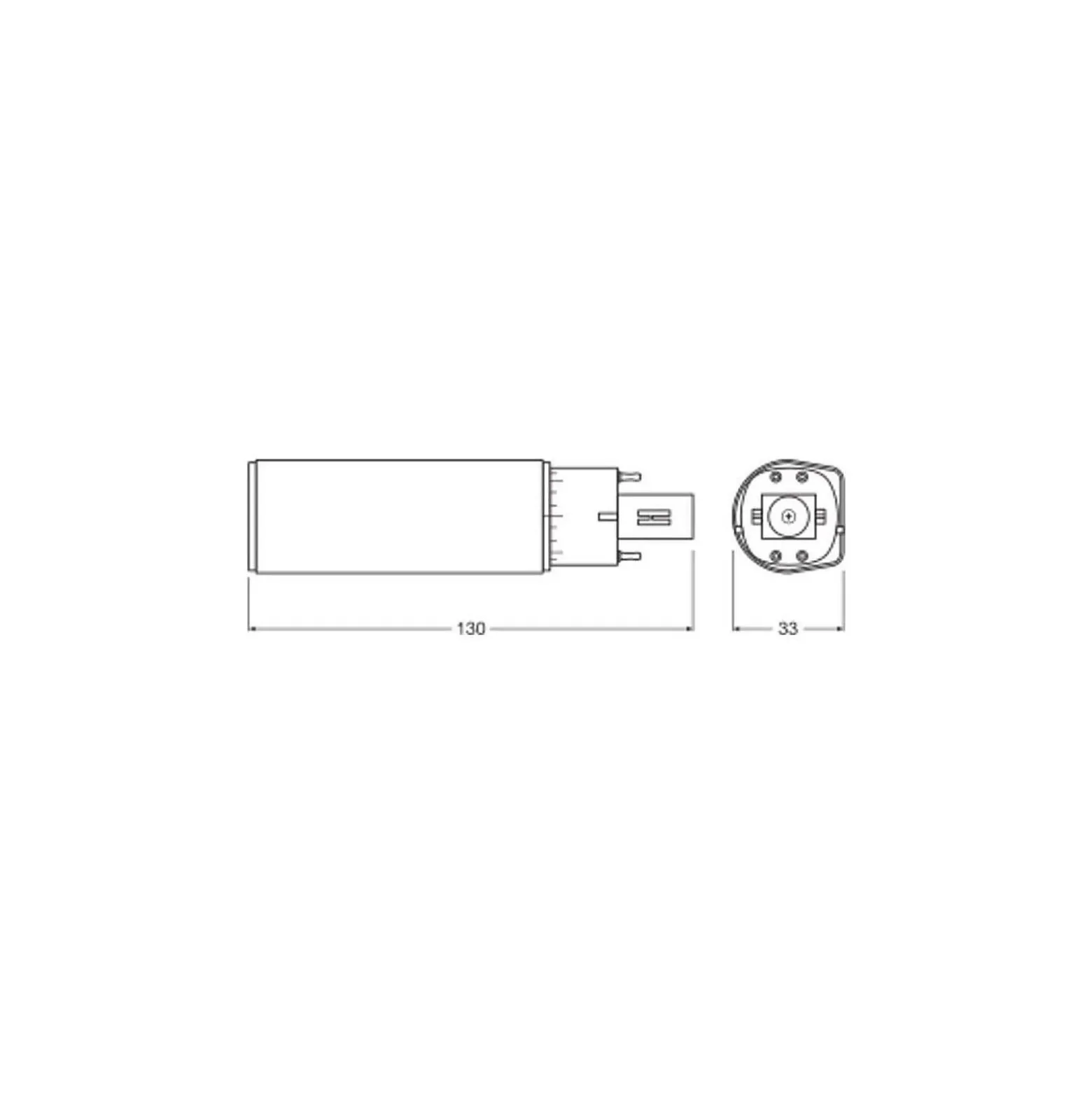 Ledvance Dulux D/E LED 6W - 865 Dagsljus | 4-Stift - Ersättare 60W