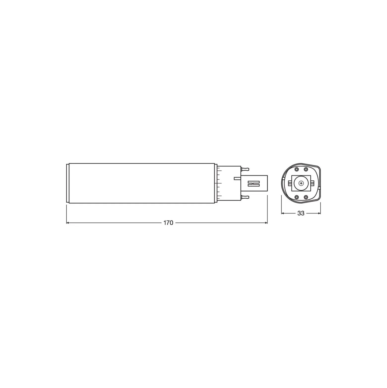 Ledvance Dulux D/E LED 10W - 840 Kallvit | 4-Stift - Ersättare 26W