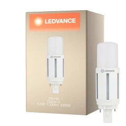 Ledvance Dulux-D LED 9.5W - 865 Dagsljus | 2-Stift - Ersättare 26W