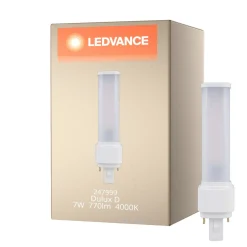 Ledvance Dulux-D LED 7W - 840 Kallvit | 2-Stift - Ersättare 18W
