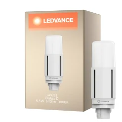 Ledvance DULUX-D LED 5.5W - 830 Varm Vit | 2-Stift - Ersättare 13W
