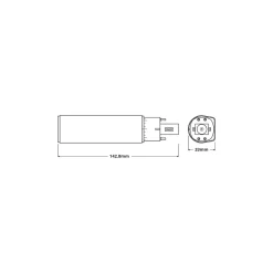 Ledvance Dulux-D LED 6W - 830 Varm Vit | 4-Stift - Ersättare 13W