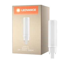 Ledvance Dulux-D LED 6W - 830 Varm Vit | 4-Stift - Ersättare 13W