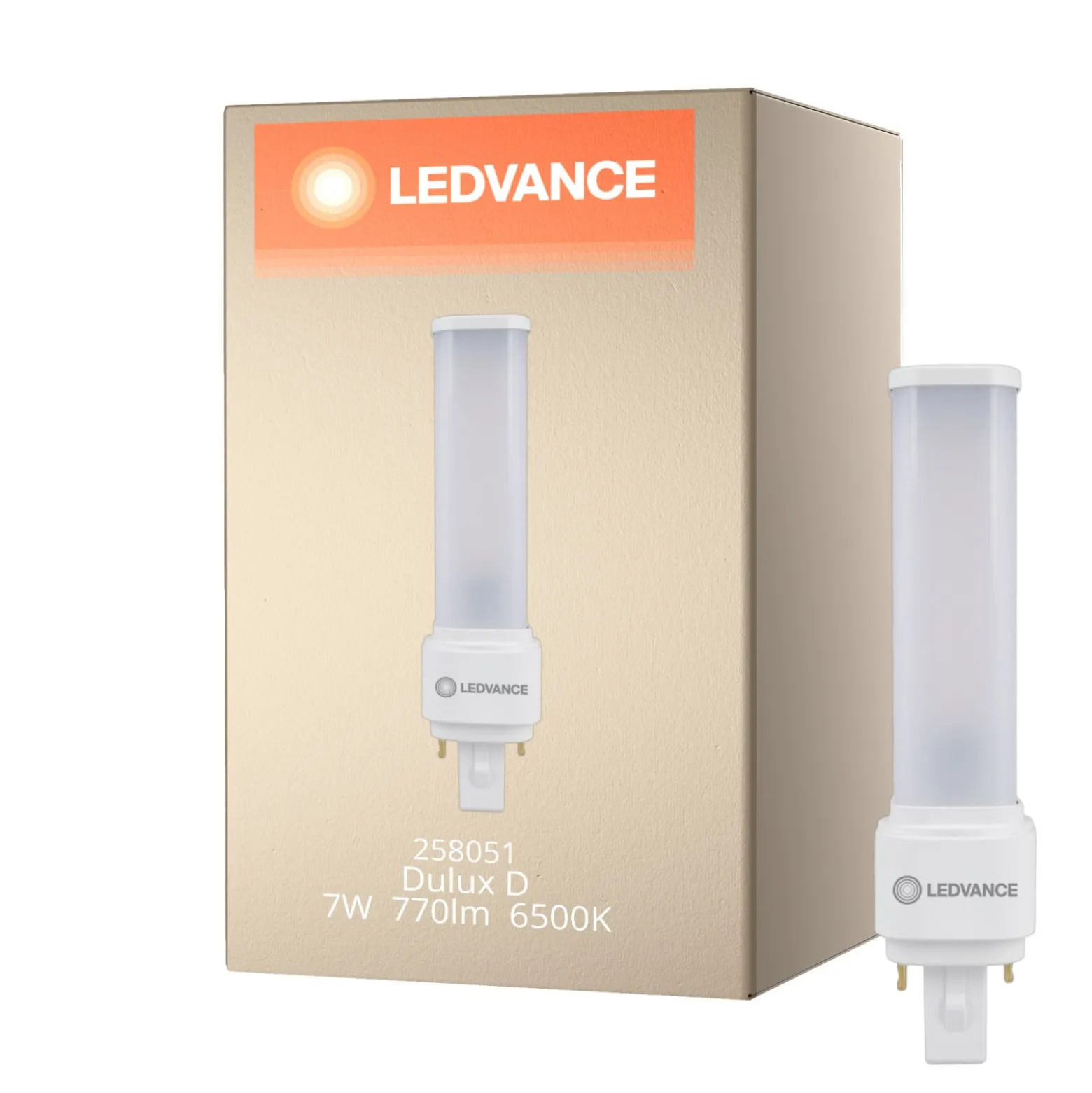 Ledvance DULUX LED D EM & AC Mains Value 7W 770lm - 865 Dagsljus | Ersättare 18W
