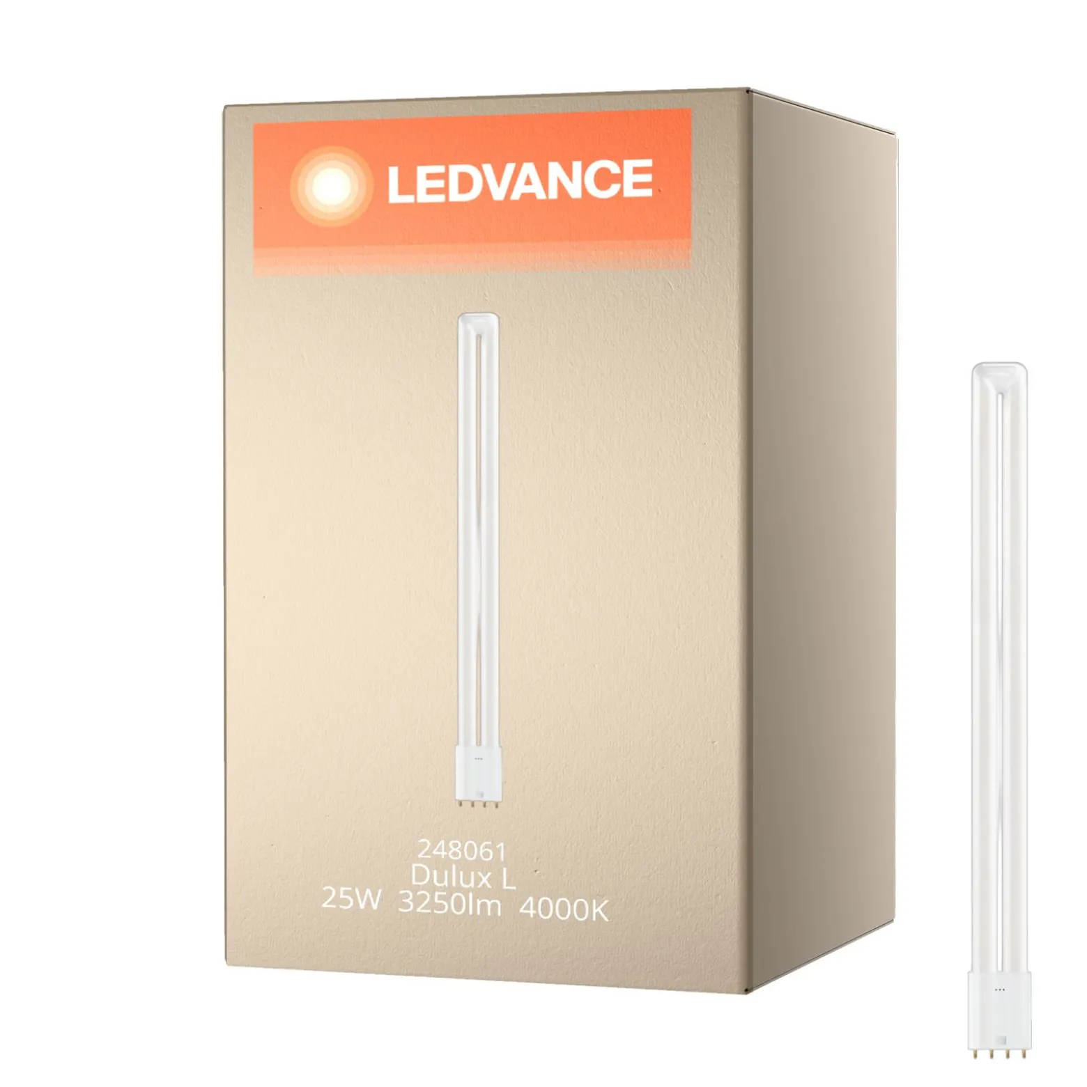 Ledvance Dulux-L LED 25W - 840 Kallvit | 4-Stift - Ersättare 55W