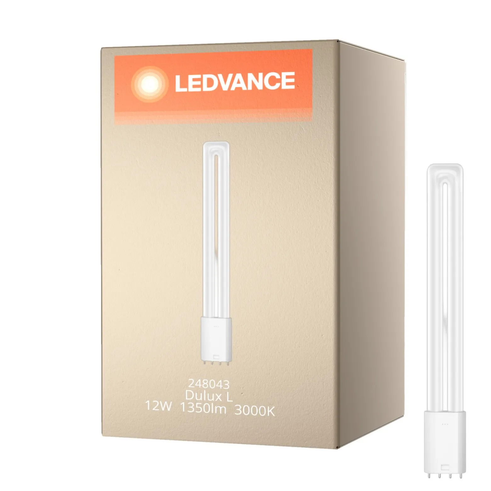Ledvance Dulux-L LED 12W - 830 Varm Vit | 4-Stift - Ersättare 24W