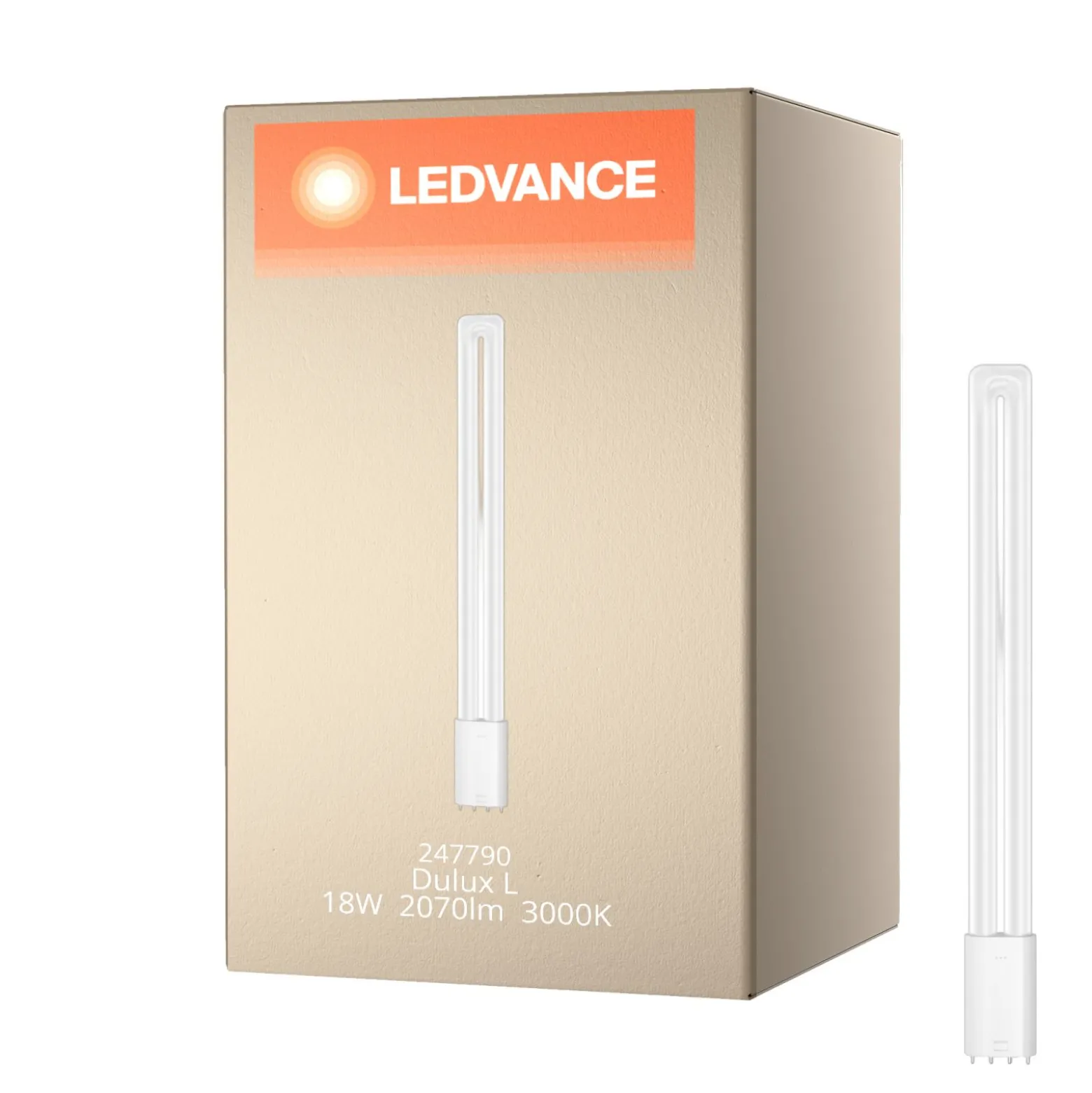 Ledvance Dulux-L LED 18W - 830 Varm Vit | 4-Stift - Ersättare 36W