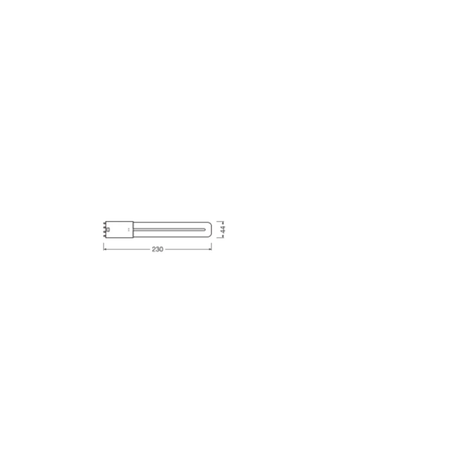 Ledvance Dulux-L LED 8W - 830 Varm Vit | 4-Stift - Ersättare 18W