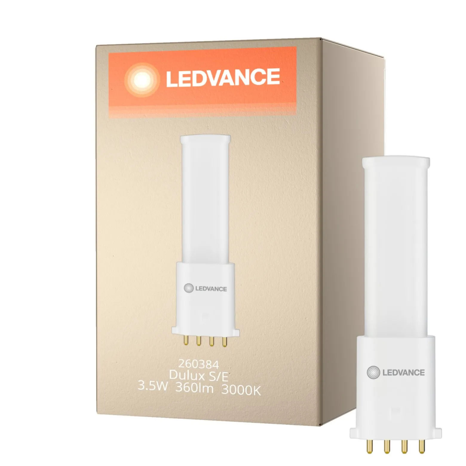 Ledvance Dulux-S/E LED Mains Value 3.5W 360lm - 830 Varm Vit | Ersättare 7W