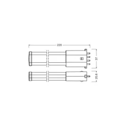 Ledvance Dulux-S/E LED Mains Value 6W 700lm - 830 Varm Vit | Ersättare 11W