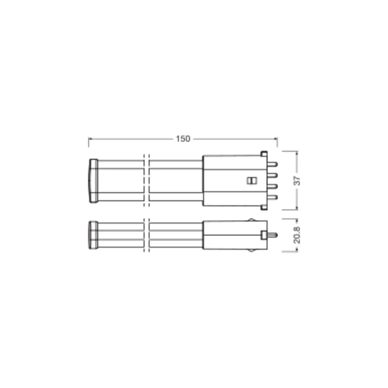 Ledvance Dulux-S/E LED Mains Value 4W 500lm - 830 Varm Vit | Ersättare 9W