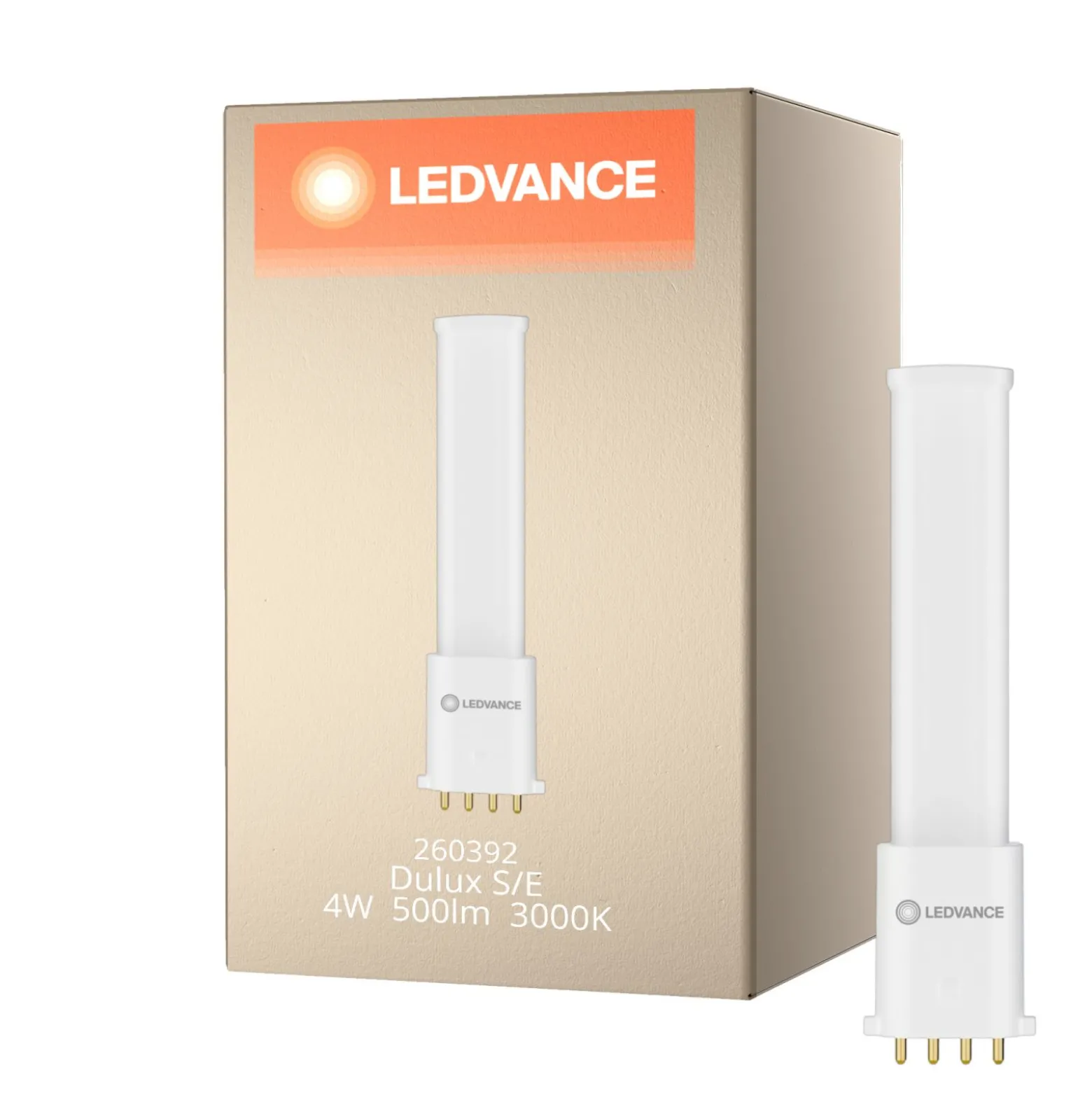 Ledvance Dulux-S/E LED Mains Value 4W 500lm - 830 Varm Vit | Ersättare 9W