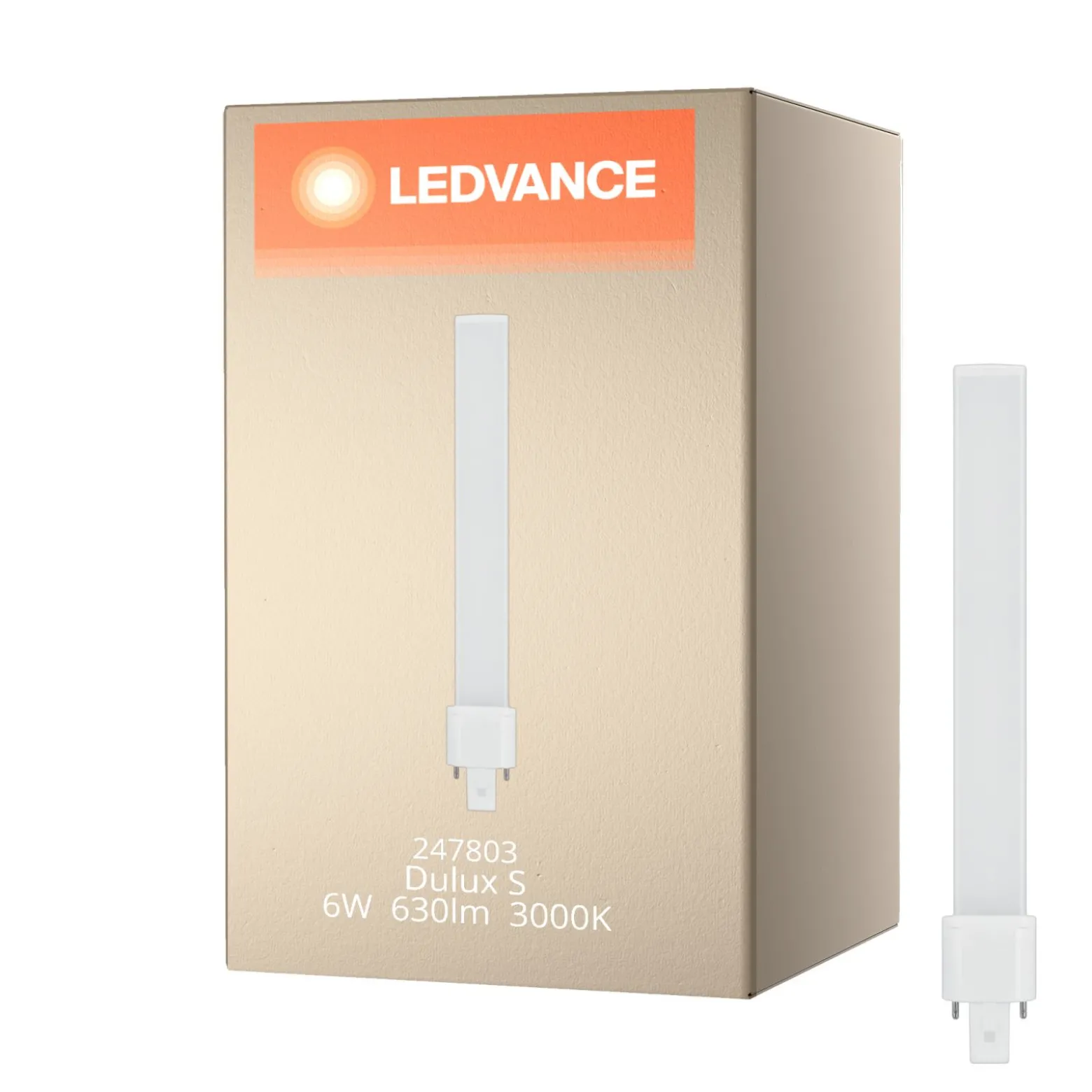 Ledvance Dulux S LED 6W - 830 Varm Vit | 2-Stift - Ersättare 11W