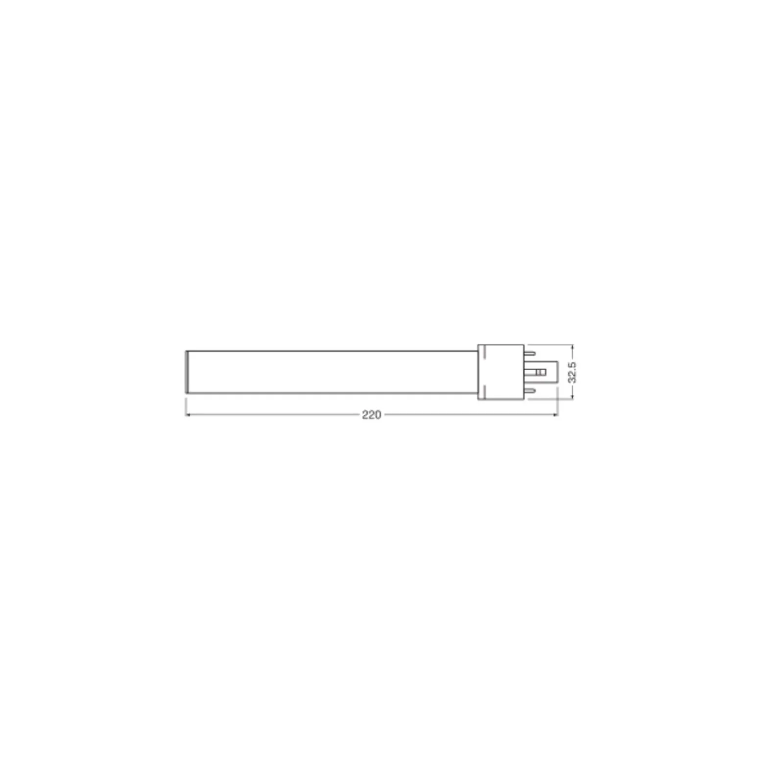 Ledvance Dulux S LED 6W - 830 Varm Vit | 2-Stift - Ersättare 11W