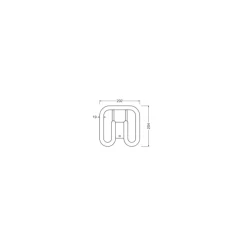 Ledvance DULUX-SQ LED 13W - 835 Varm Vit | 2-Stift - Ersättare 28W